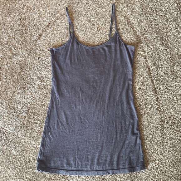 Velvet by Graham & Spencer x Calypso St Barth Cotton Tank Top Gray Sz SMALL - Picture 1 of 5
